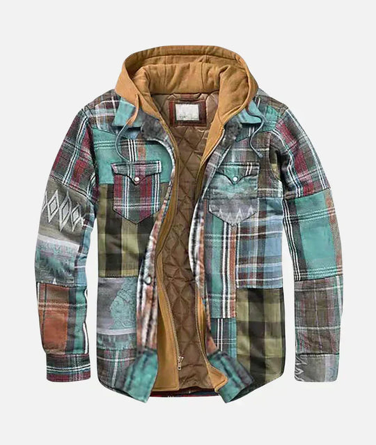 Colton – Warm Lined Plaid Jacket for Men