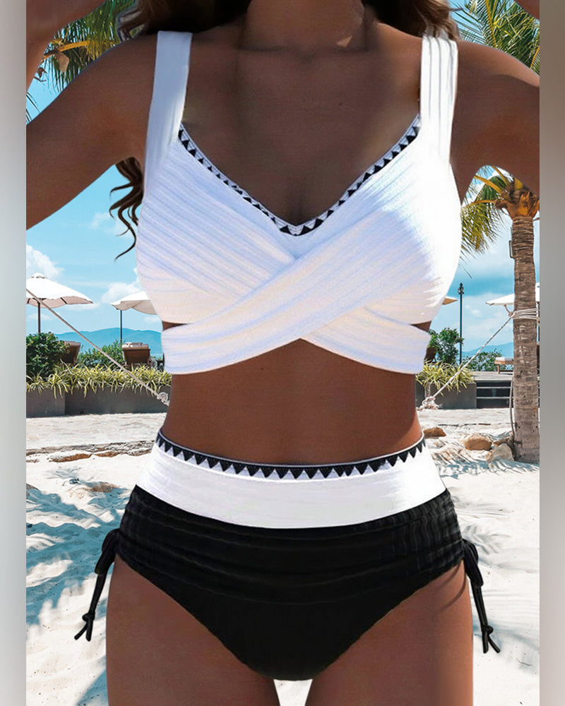 Coraline – High-Waist Elegance Bikini Set