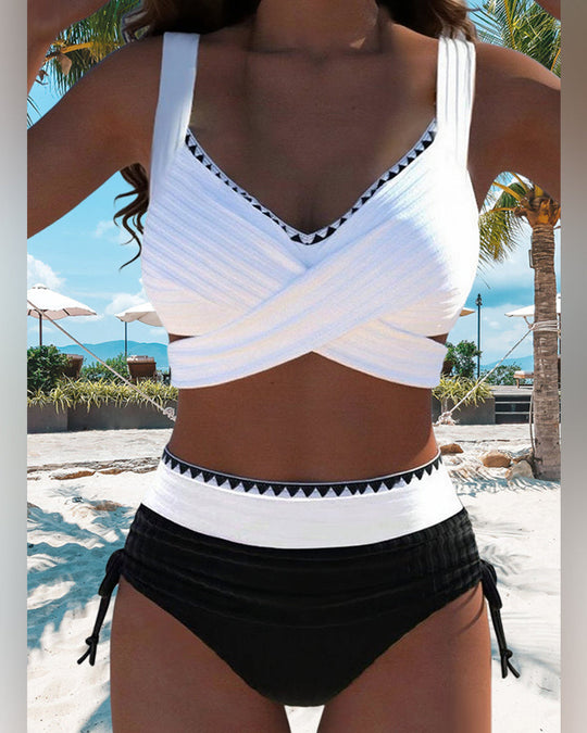 Coraline – High-Waist Elegance Bikini Set