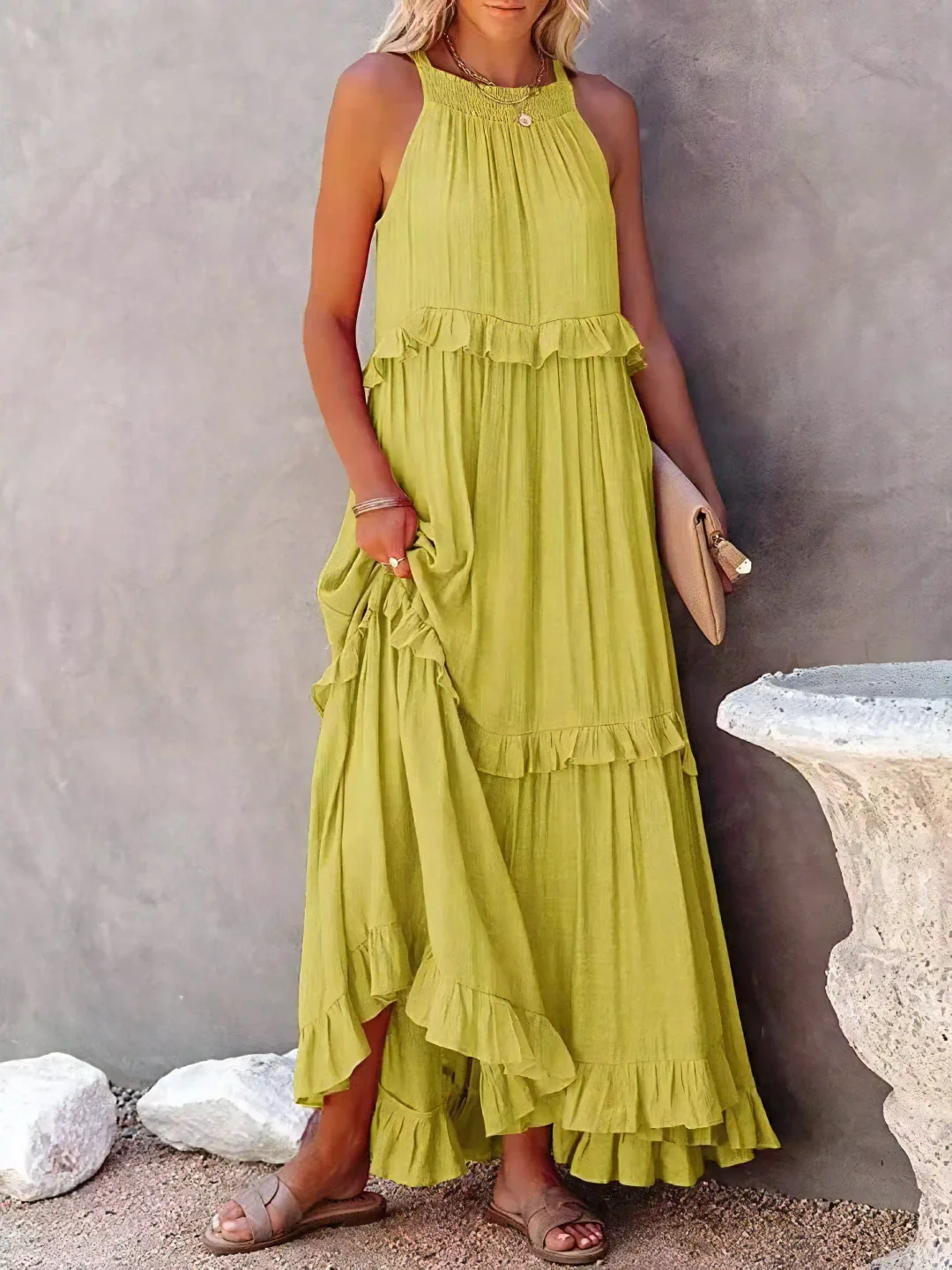 Delaney – Tiered Boho Maxi Dress for Women