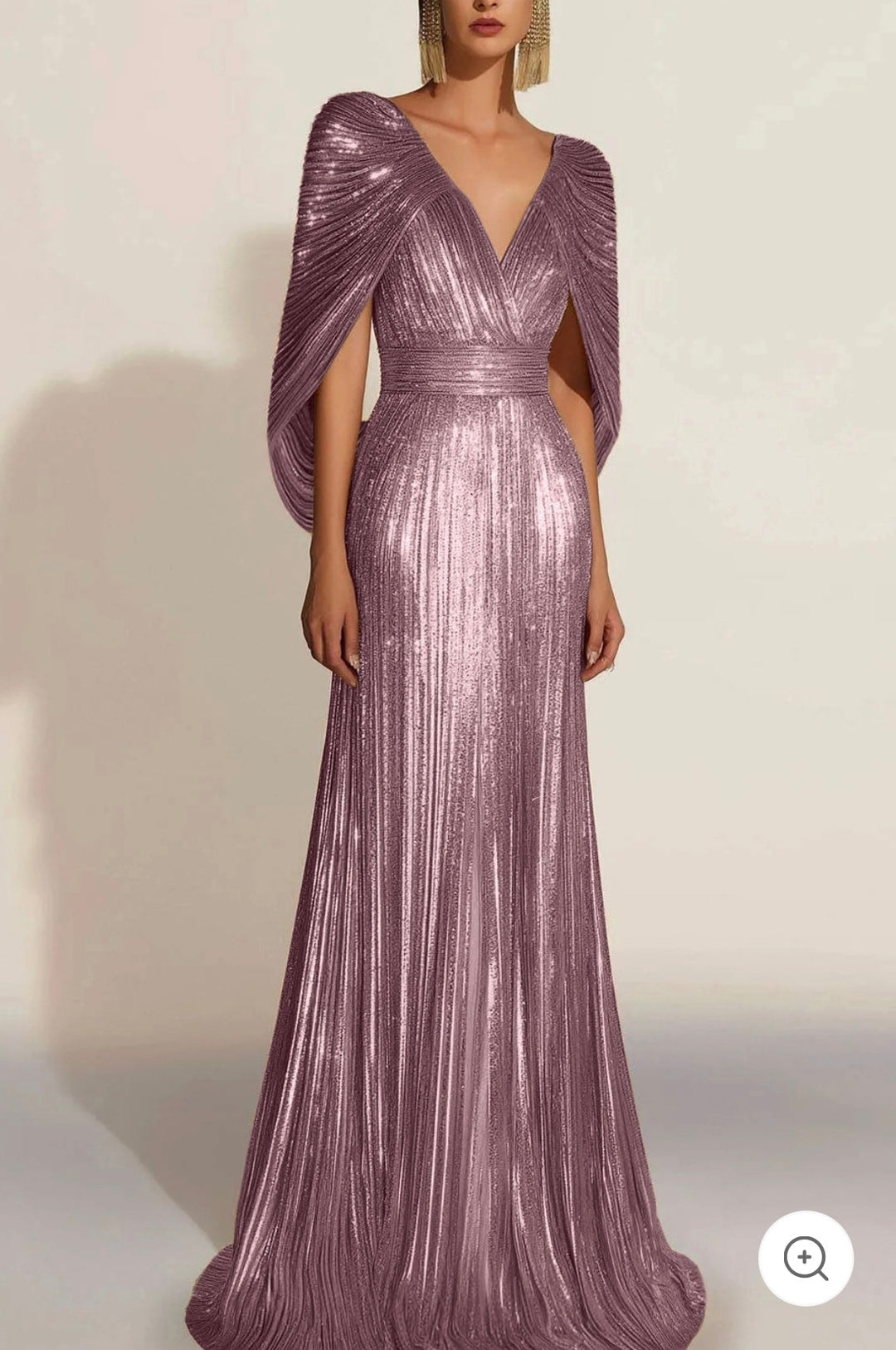 Frida – Metallic Embellished Evening Gown
