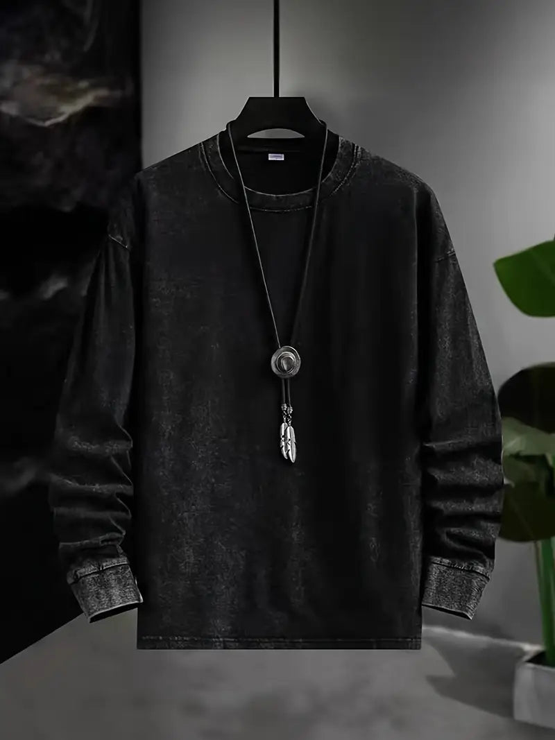 Alvin - Retro Style Long Sleeve Shirt