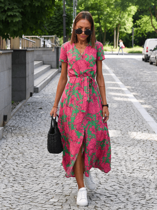 Karan – Floral Flowy Maxi Dress for Women