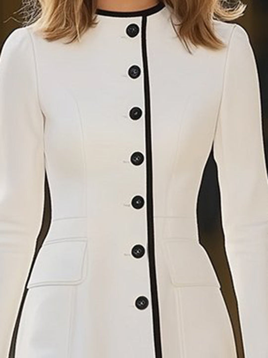 Lyall – Contrast Trim Coat Dress