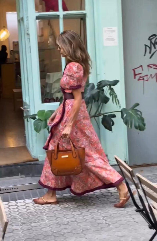 Elin | Summer Boho Dress with Belt and V-neck