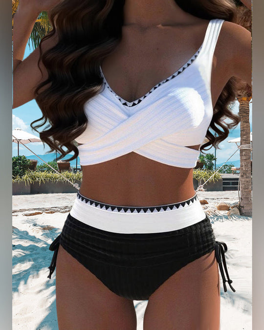 Coraline – High-Waist Elegance Bikini Set