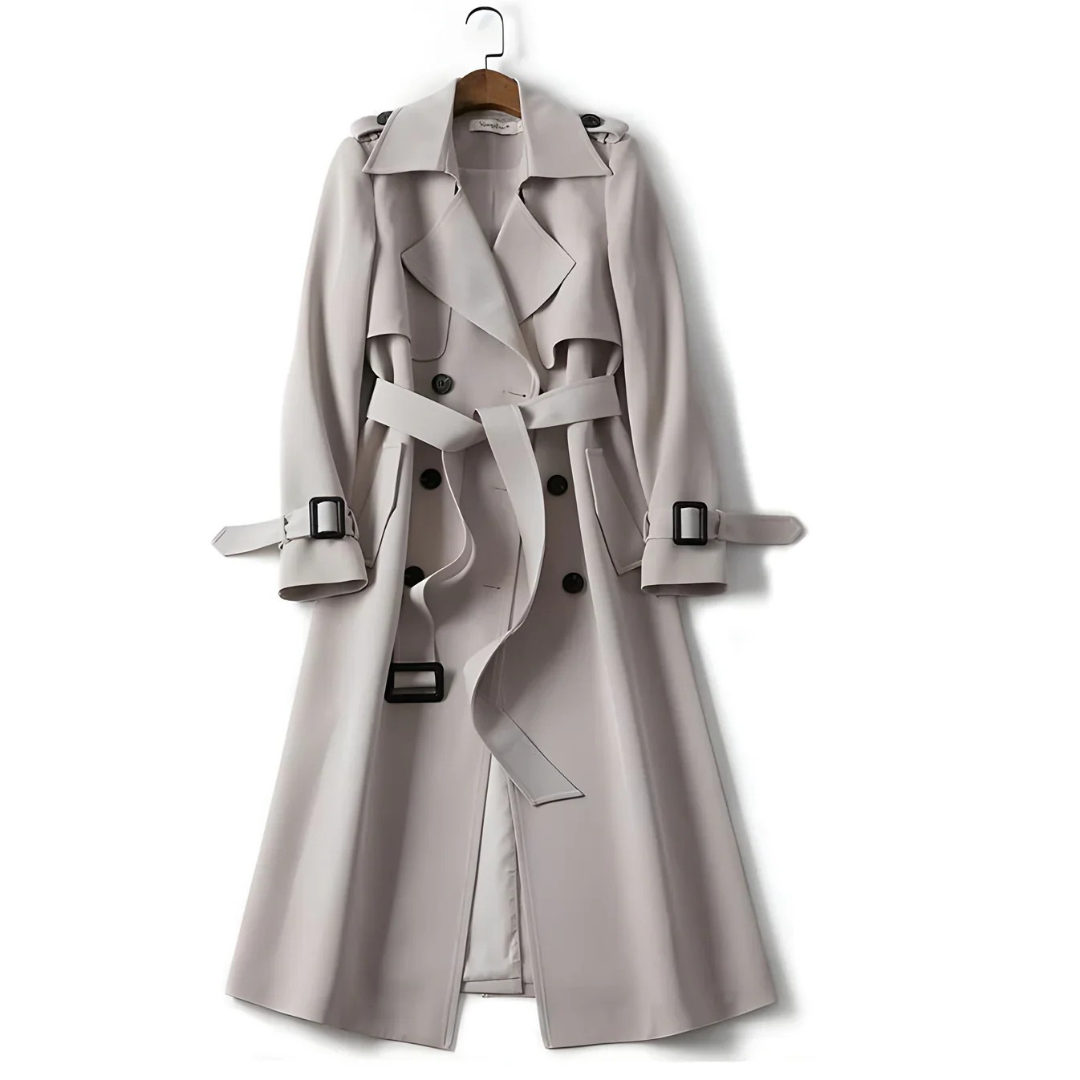 Elodie – Double-Breasted Trench Coat for Women