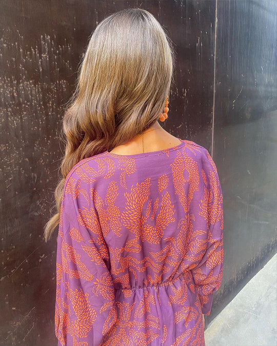 Mirevra – Boho Luxe Twist-Front Maxi Dress for Women
