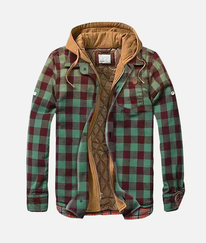 Colton – Warm Lined Plaid Jacket for Men