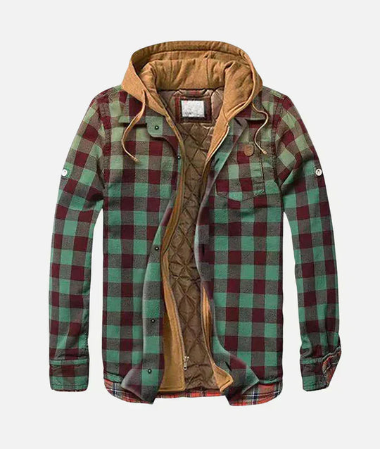 Colton – Warm Lined Plaid Jacket for Men