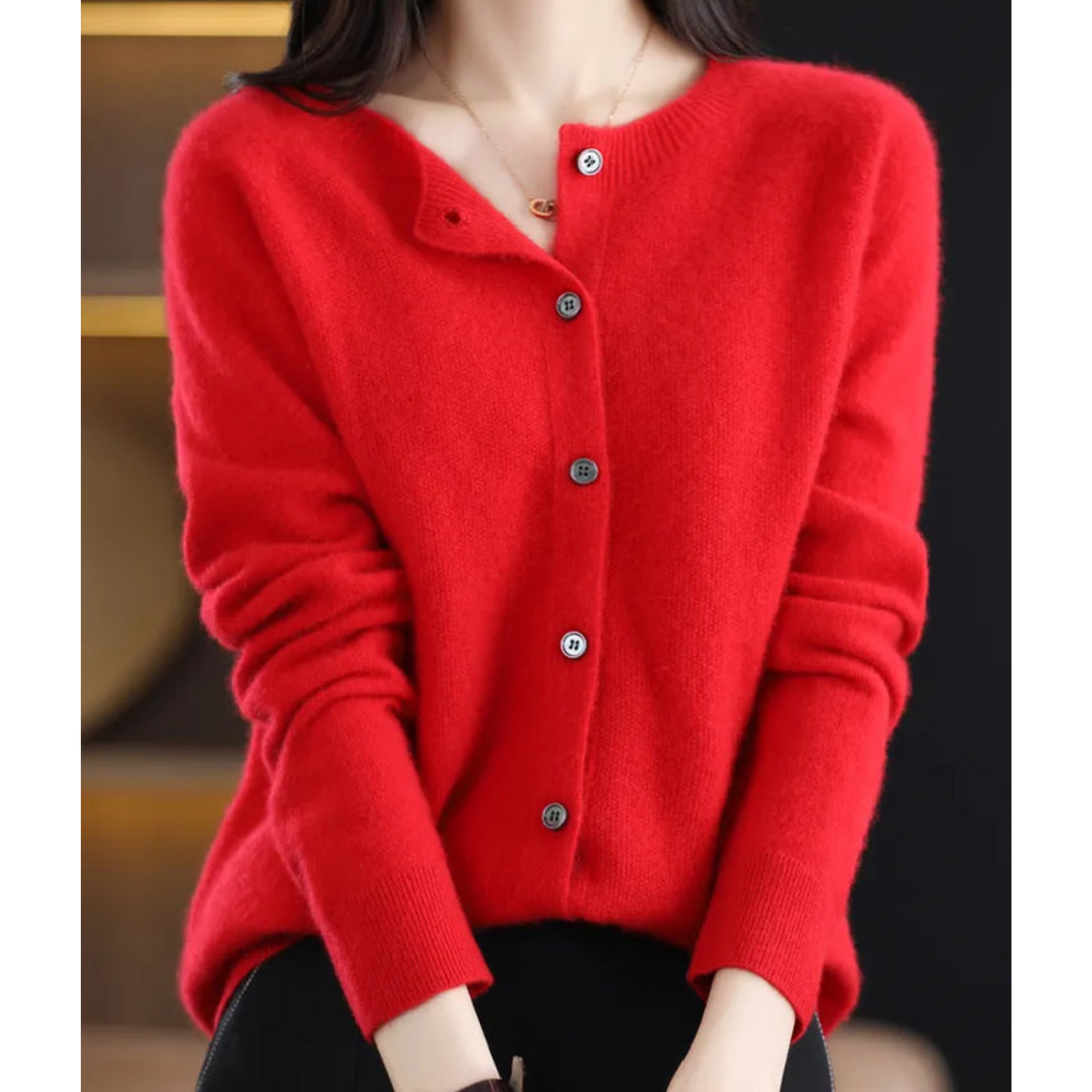Amira – Soft Knit Button Cardigan for Women