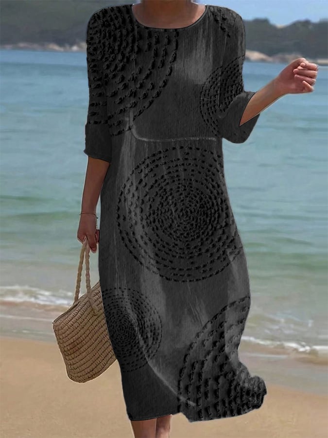 Hilkka – Embroidered Linen Beach Dress