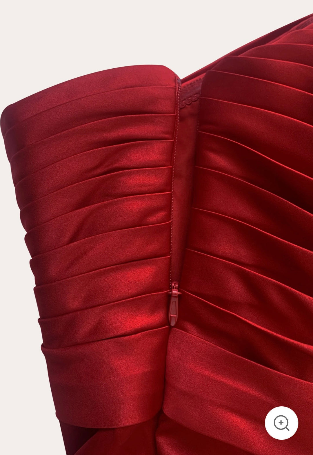 Eija – Satin Strapless Sculpted Gown