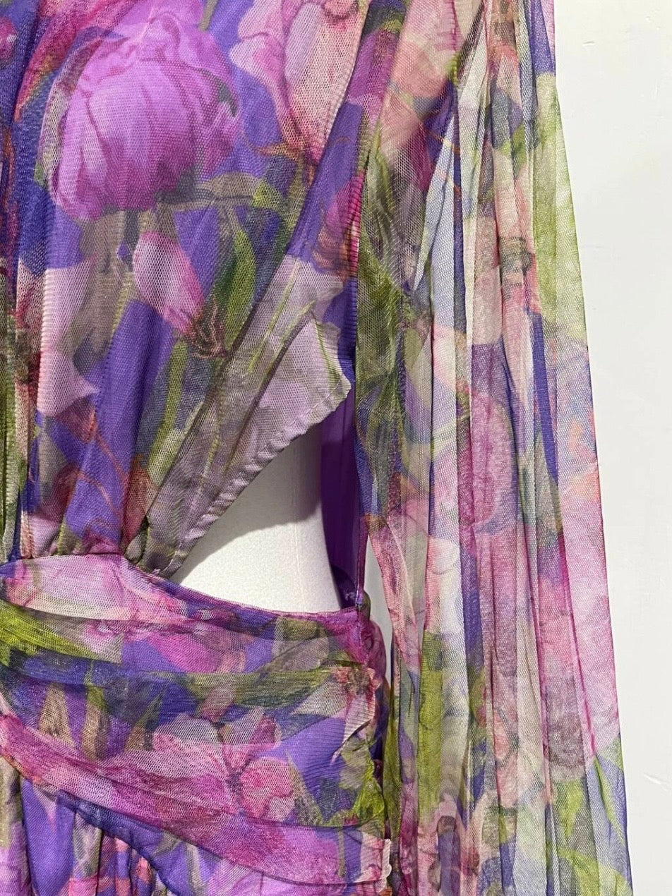 Amberley – Multicolor Sheer Tulle Gown for Women