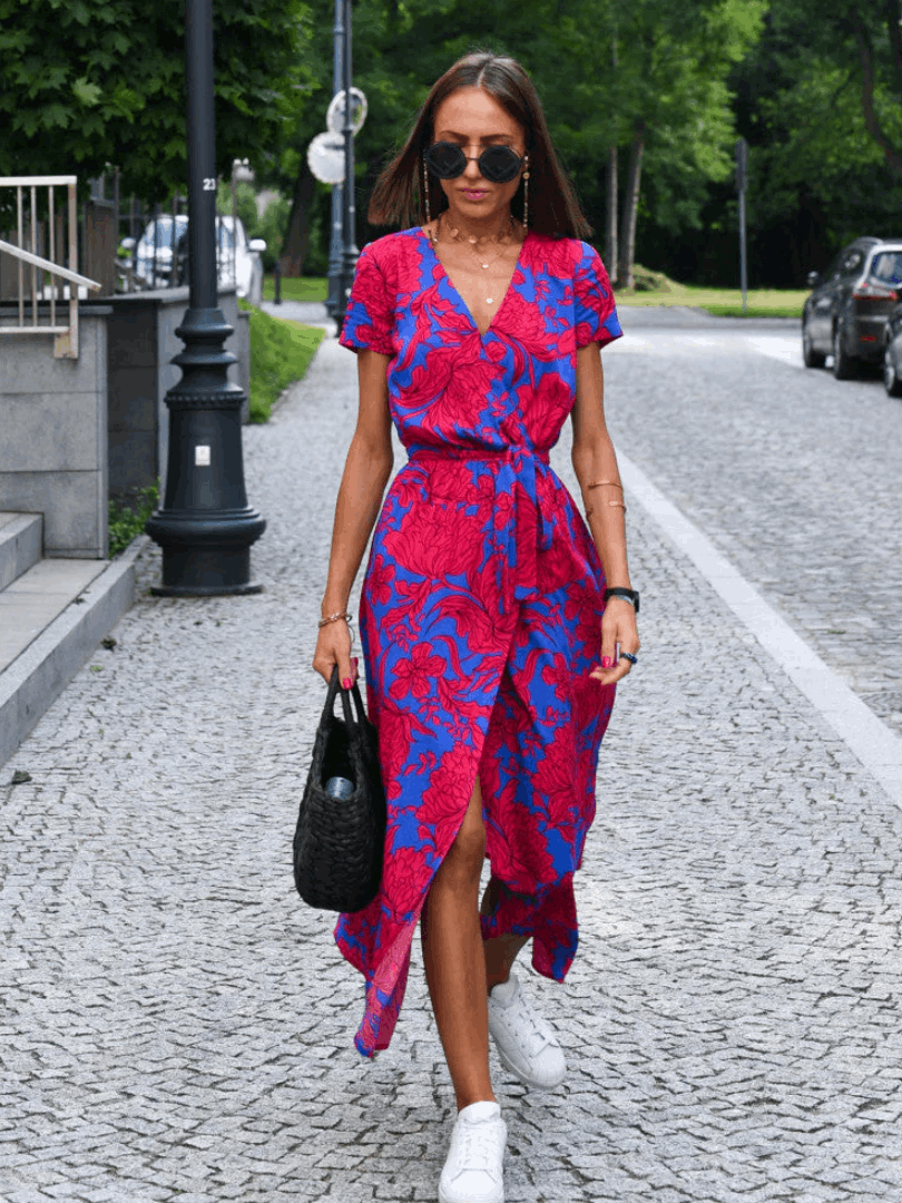 Karan – Floral Flowy Maxi Dress for Women