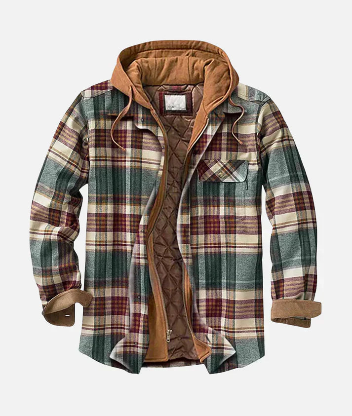 Colton – Warm Lined Plaid Jacket for Men