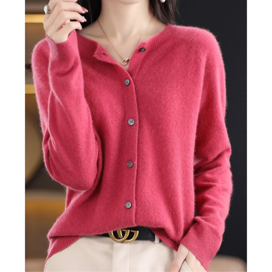 Amira – Soft Knit Button Cardigan for Women