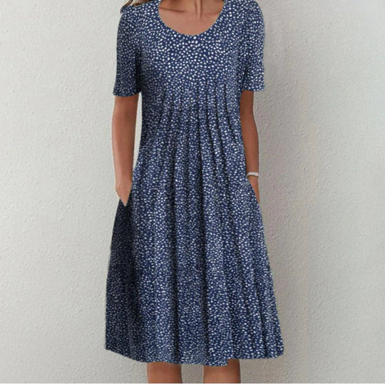 Camille – Floral Cotton Midi Dress