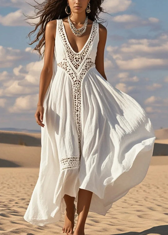 Amalia  – Embroidered Boho Maxi Dress