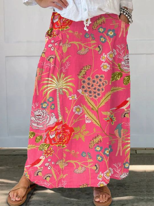 Mirela – Bohemian Floral Maxi Skirt for Women