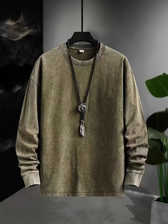 Alvin - Retro Style Long Sleeve Shirt