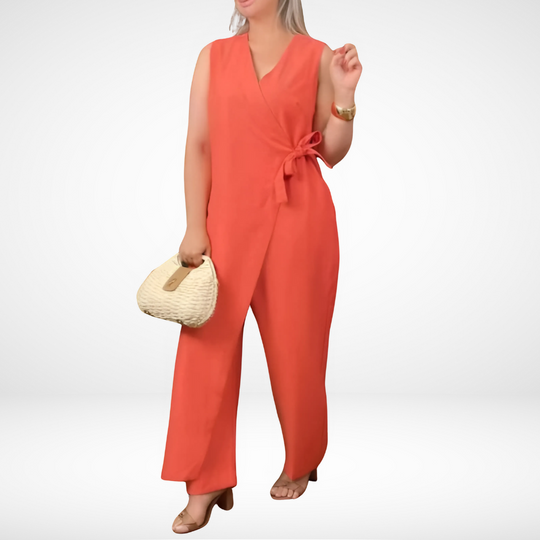 Zofia – Sleeveless Belted Jumpsuit for Women