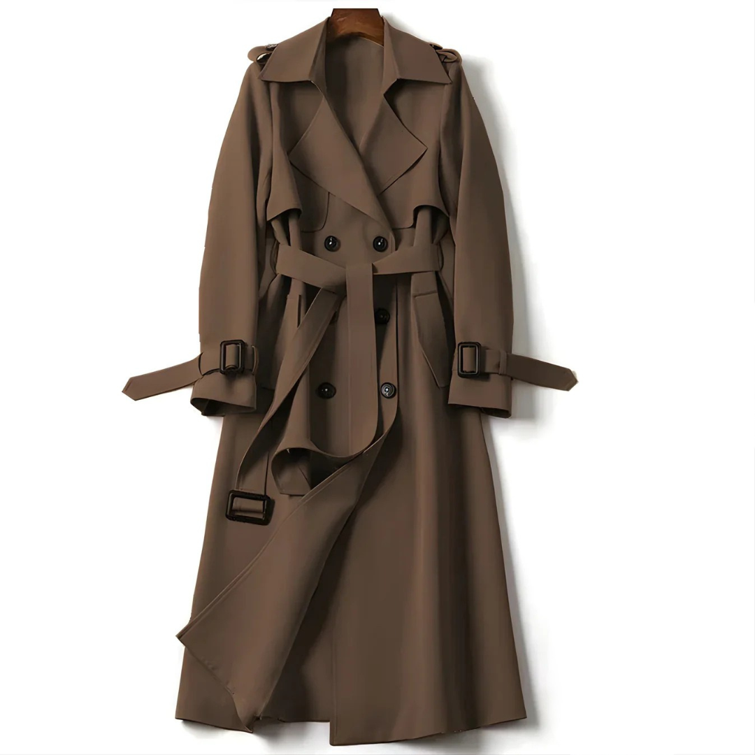 Elodie – Double-Breasted Trench Coat for Women