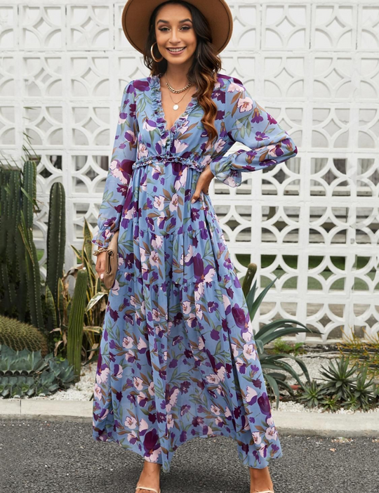 Tanisha – Floral Boho Maxi Dress for Women