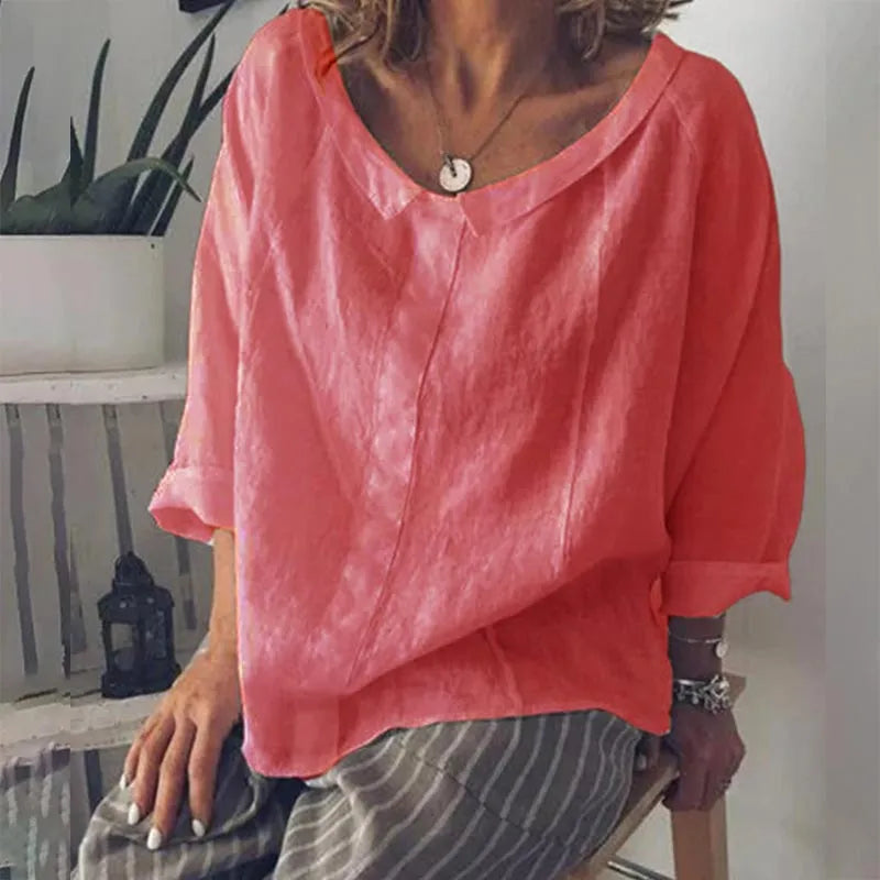 Margarethe – Lightweight Linen Blouse for Women
