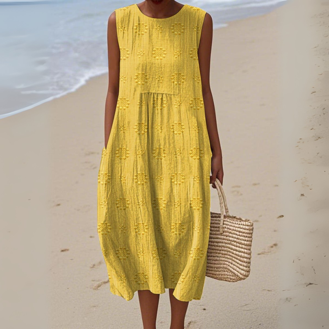 Elzbieta – Eyelet Cotton Sleeveless Dress