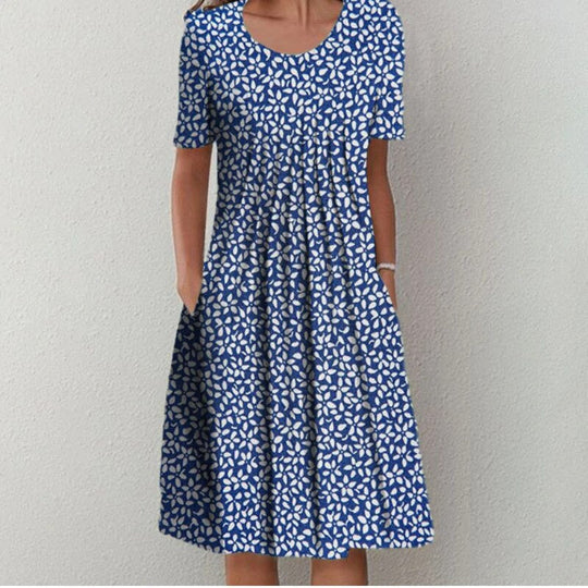 Camille – Floral Cotton Midi Dress