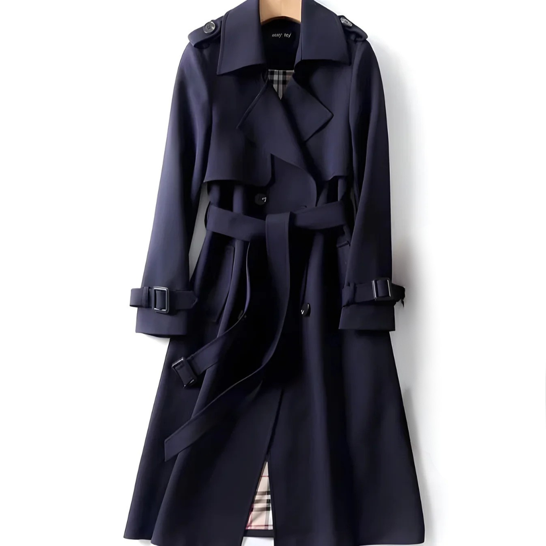 Elodie – Double-Breasted Trench Coat for Women