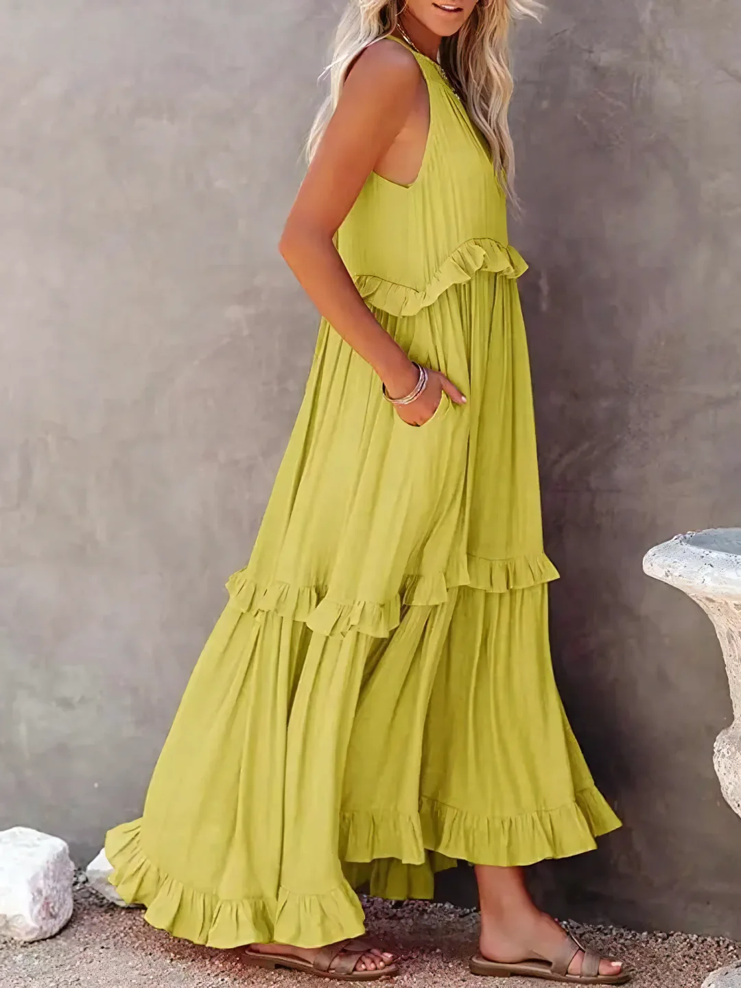 Delaney – Tiered Boho Maxi Dress for Women