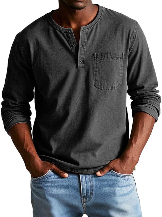 George – Casual Henley Shirt for Men