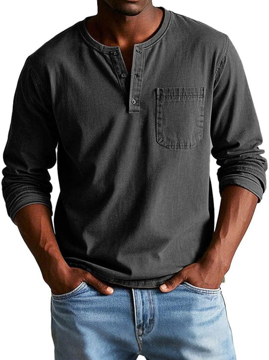 George – Casual Henley Shirt for Men