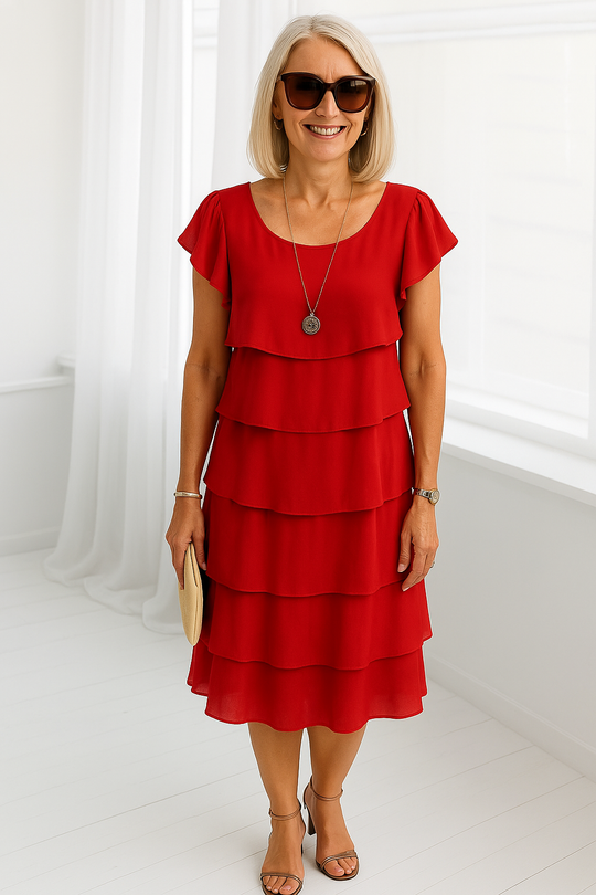 Diana – Tiered Chiffon Layer Dress
