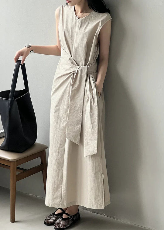 Nancey – Minimalist Linen Wrap Dress