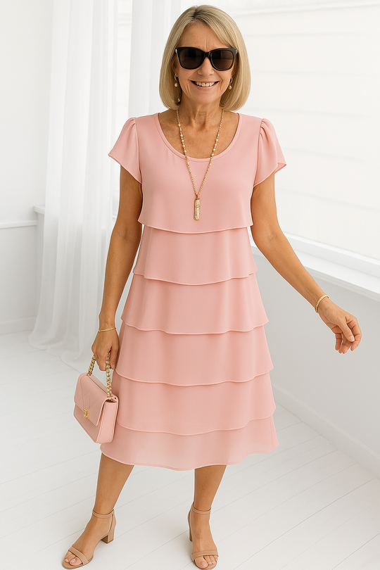 Diana – Tiered Chiffon Layer Dress
