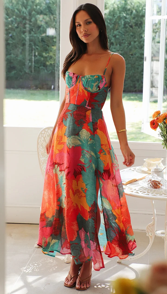 Selena | Seductive Floral Print Dress