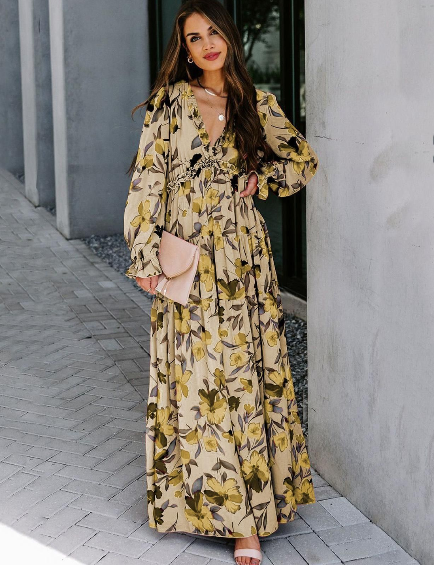 Tanisha – Floral Boho Maxi Dress for Women