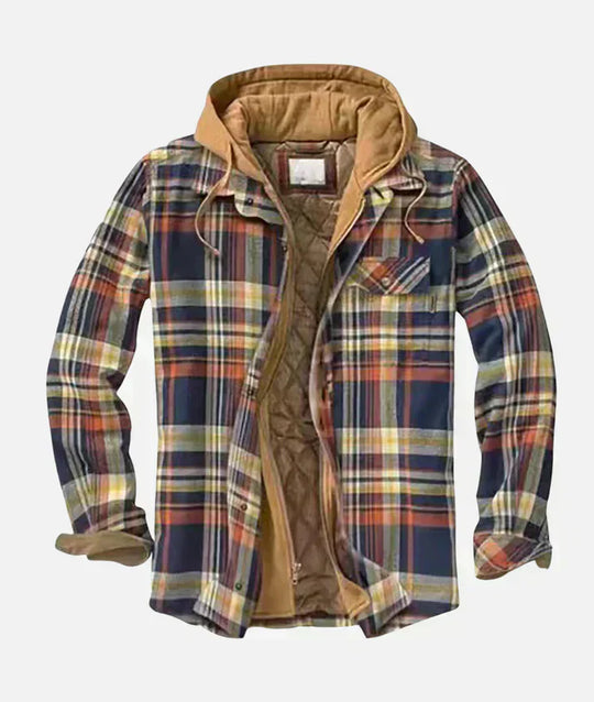 Colton – Warm Lined Plaid Jacket for Men