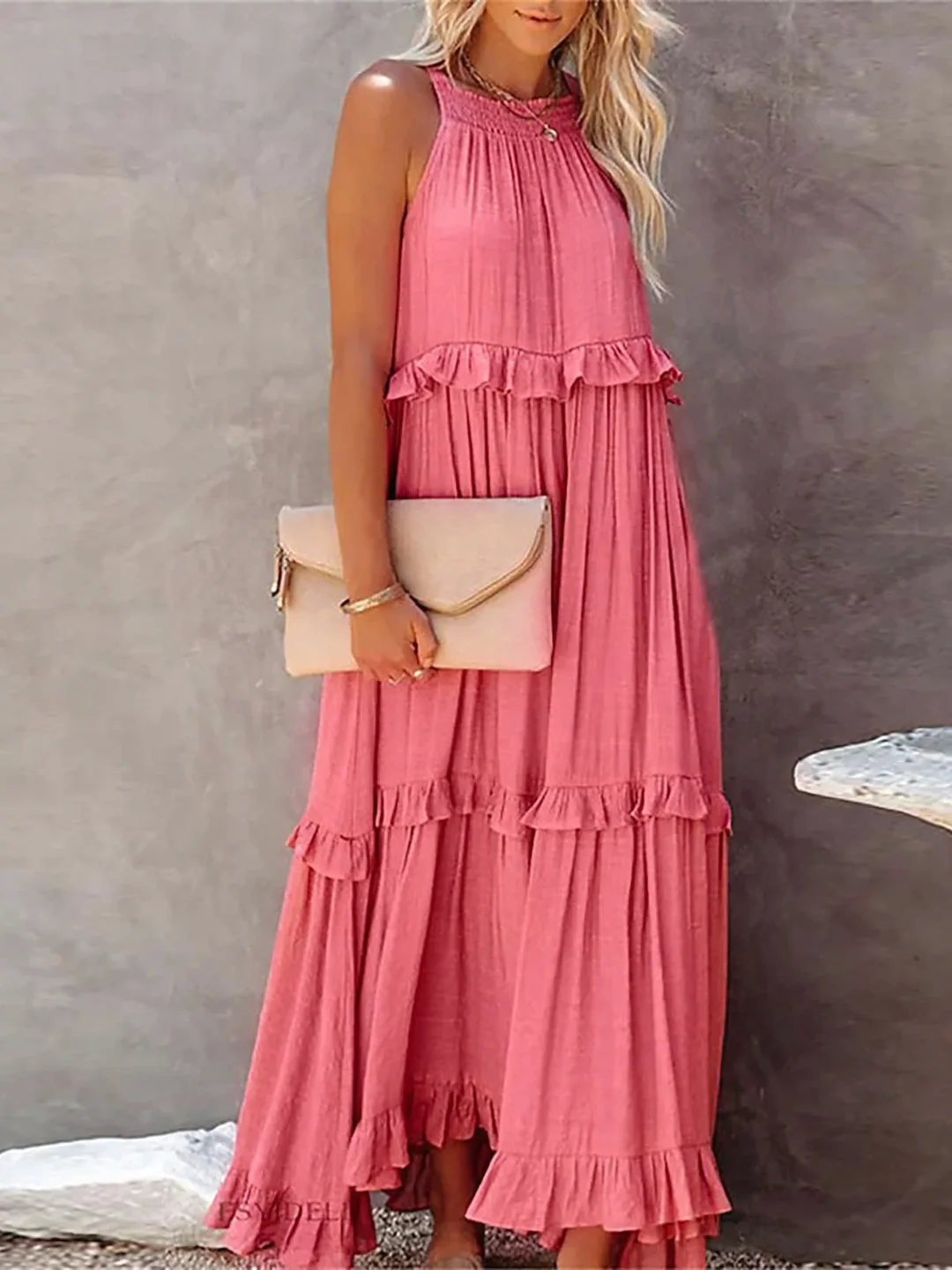 Delaney – Tiered Boho Maxi Dress for Women