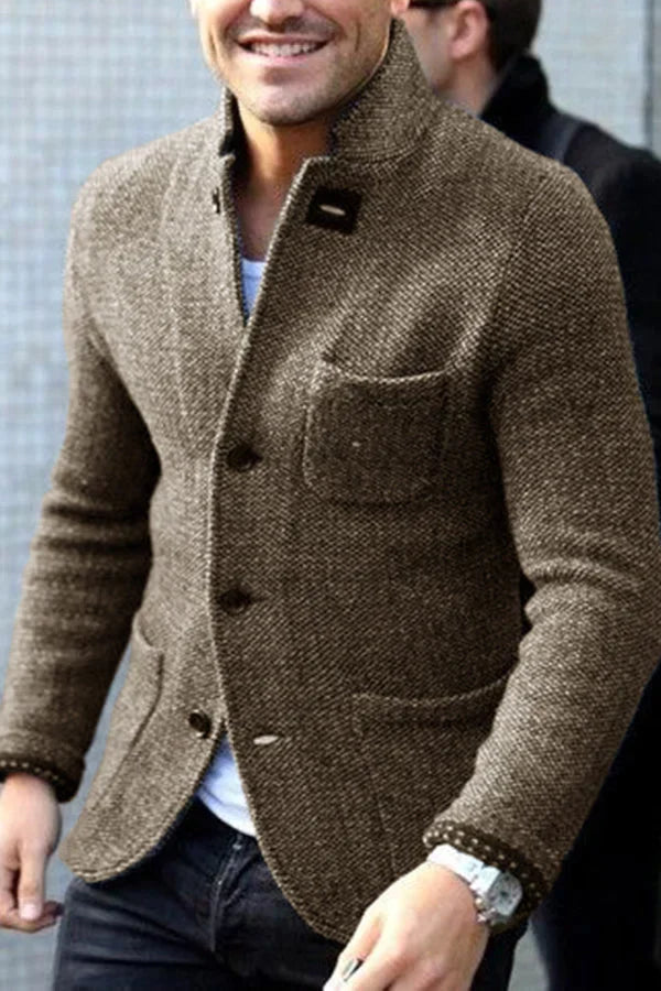 Hunter – Wool Blend Knit Blazer for Men