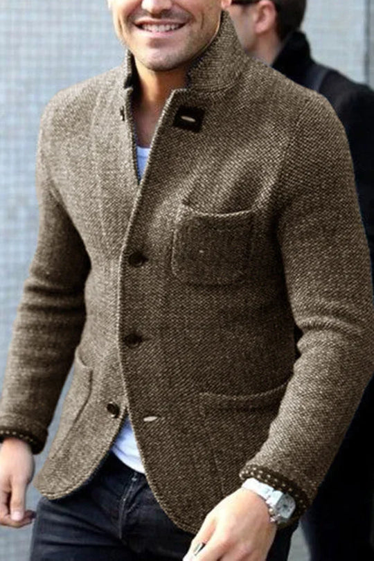 Hunter – Wool Blend Knit Blazer for Men