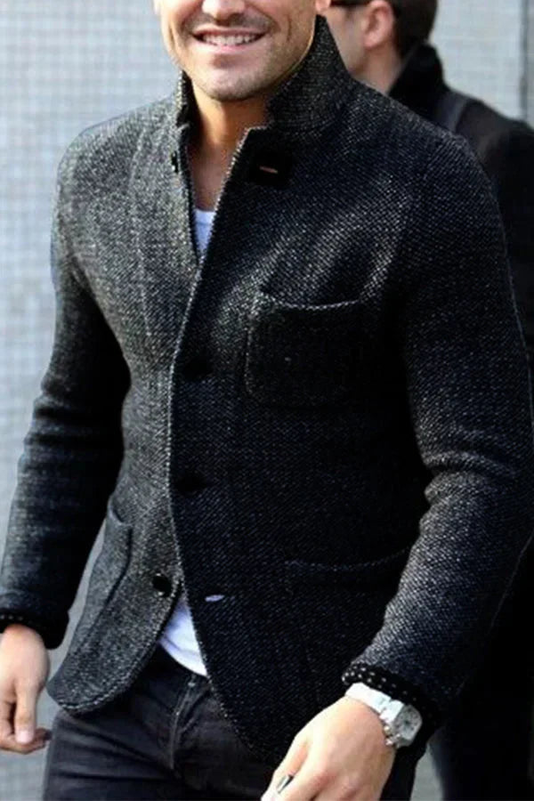 Hunter – Wool Blend Knit Blazer for Men