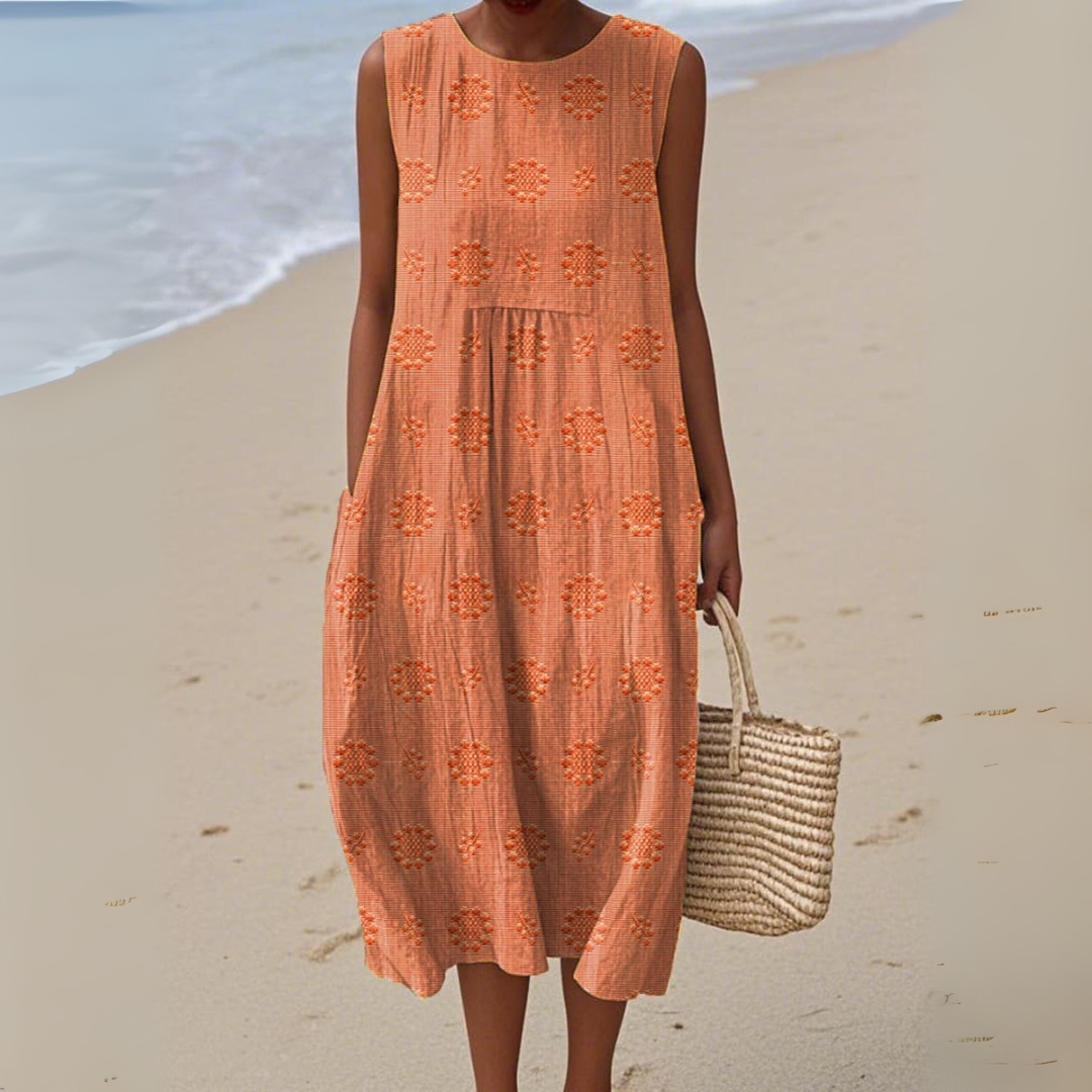 Elzbieta – Eyelet Cotton Sleeveless Dress
