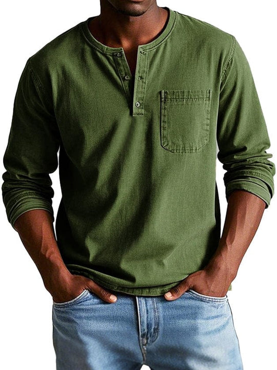 George – Casual Henley Shirt for Men