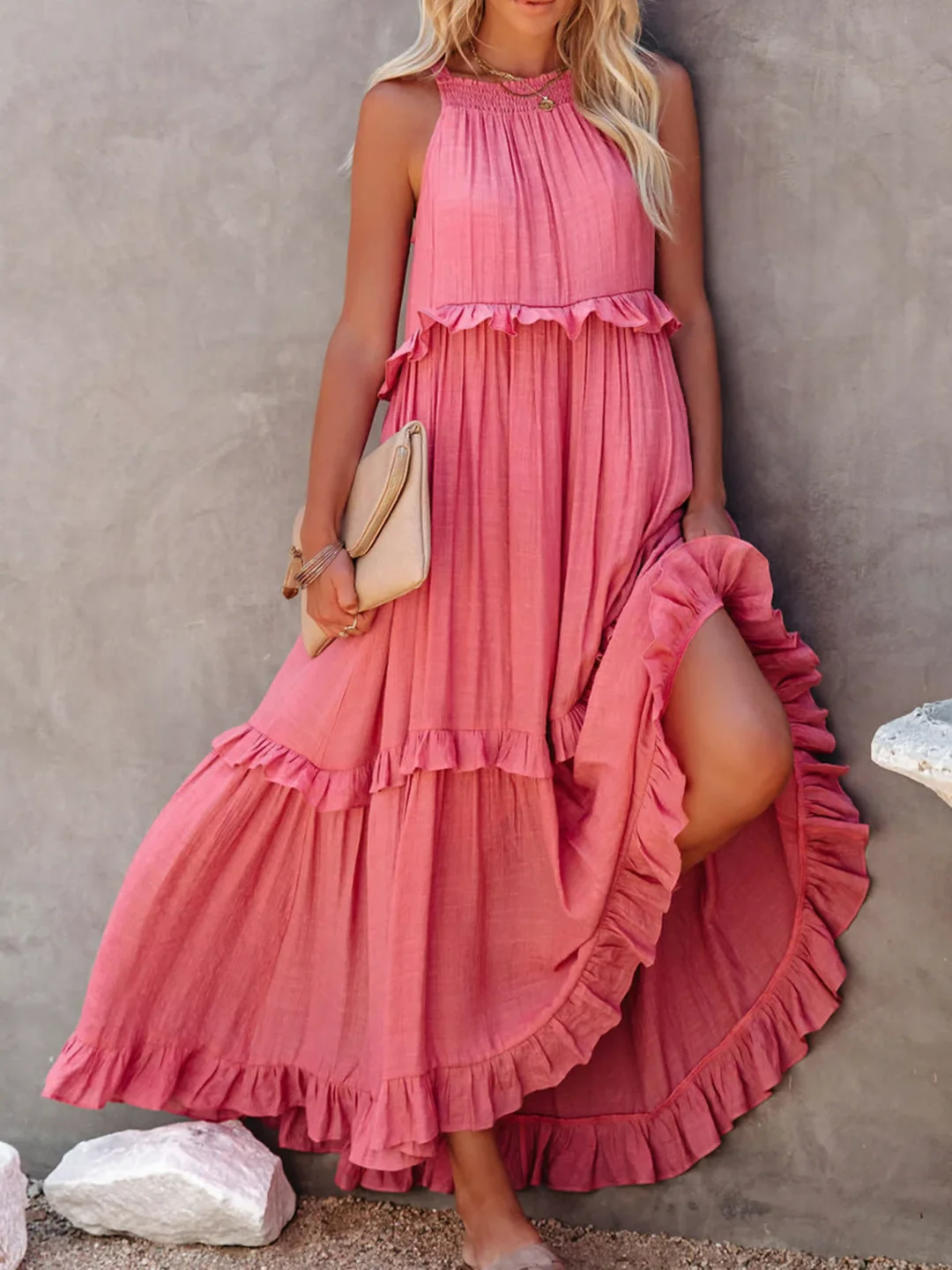 Delaney – Tiered Boho Maxi Dress for Women