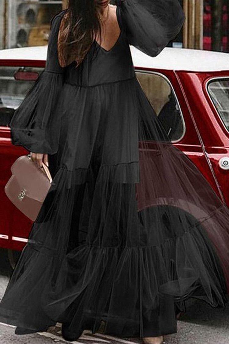 Alisa – Layered Tulle Statement Dress