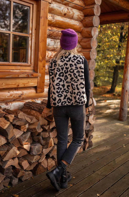 Aubrey – Leopard Print Vest for Women
